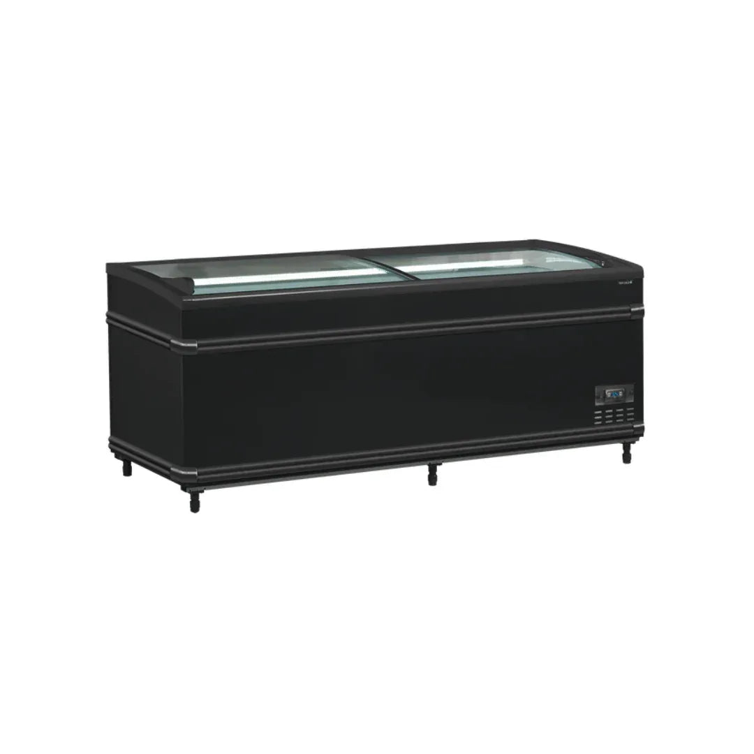 Réfrigérateur / congélateur de supermarché noir 1856 x 858 x 832 TEFCOLD SFI185B HC-CF VS vue 1 - Usine CHR