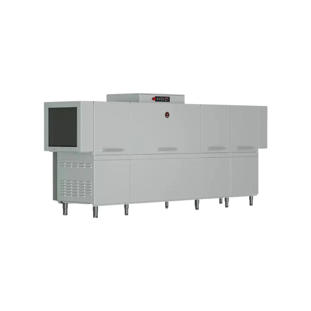 Lave-vaisselle à avancement des paniers - 5000 plats/heure - 3500x829x1520mm - SAMMIC - Lave-vaisselle à avancement