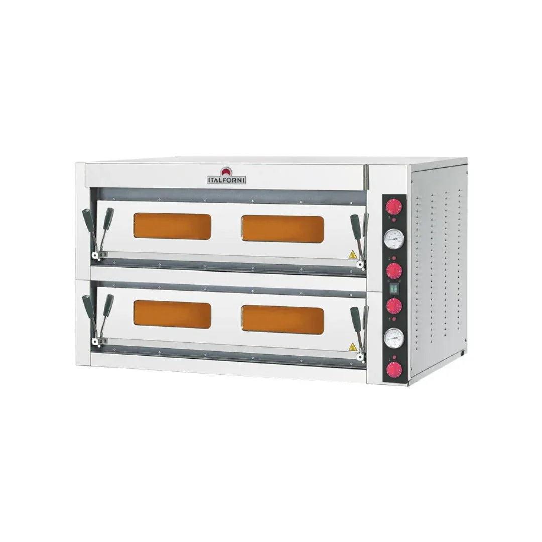 Four à pizza 2 niveaux - 18 pizzas - 1240x1170x700mm ITALFORNI TK2C vue 1 - Usine CHR