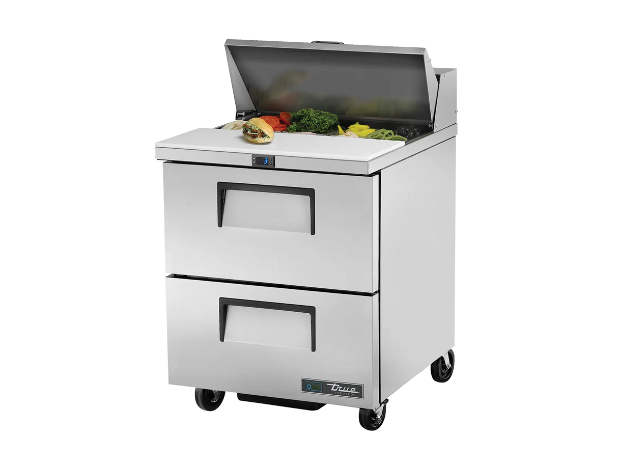 Table de préparation positive 2 tiroirs - Série TSSU TRUE - 184L - 8xGN1/6 TRUE REFRIGERATION vue 1 - Usine CHR
