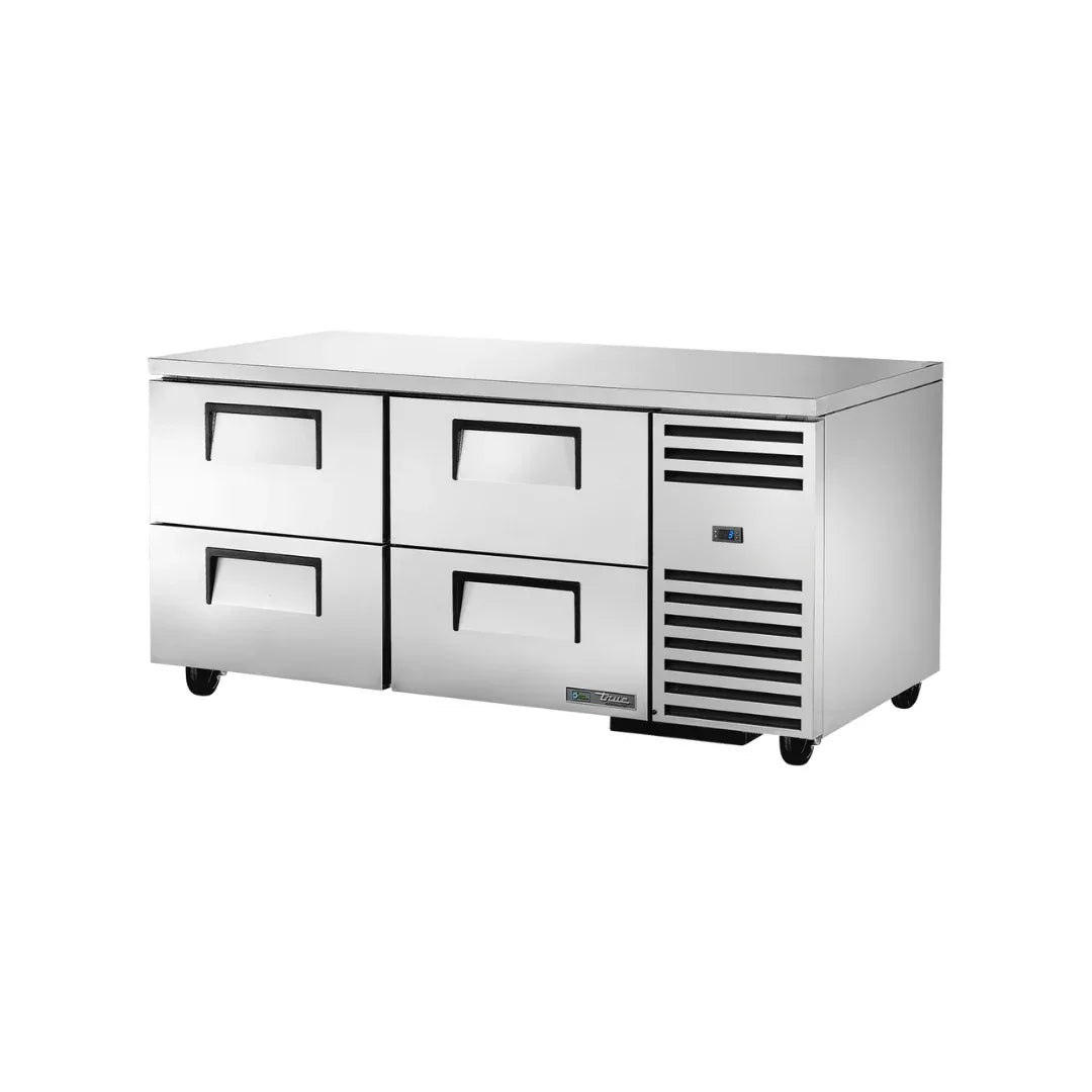 Meuble bas réfrigéré positive 4 tiroirs - Série TUC TRUE - 583 litres - 1709x822x839mm - TRUE REFRIGERATION - Table réfrigéré