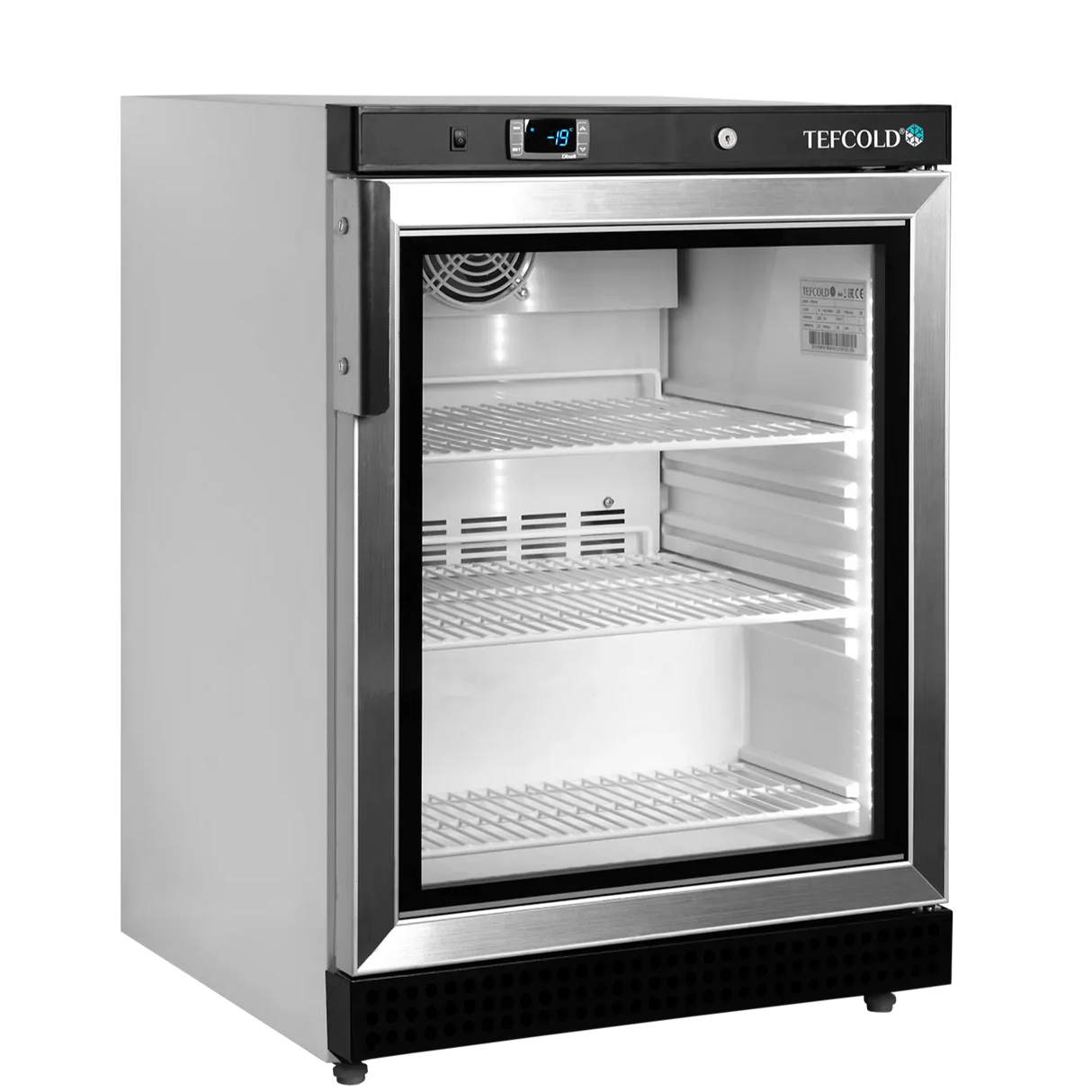 Congélateurs verticaux de vitrine 600 x 595 x 850 - TEFCOLD - Congélateur armoire professionnel