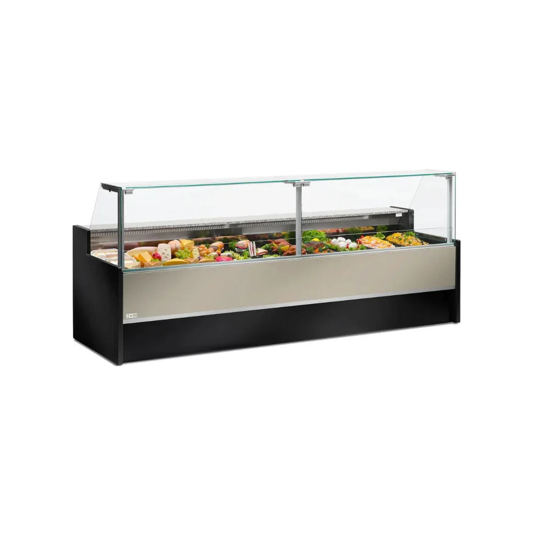 Vitrine réfrigérée statique avec réserve 1500x980x1270mm +2/+8°C - MESETAS ARKA ARMT150PSSGKA vue 1 - Usine CHR