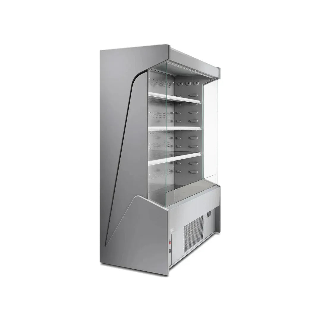 Vitrine murale réfrigérée ouverte 4 niveaux 1000x710x2000mm +2/+8°C - CERVINO - ARKA - Vitrine réfrigérée murale