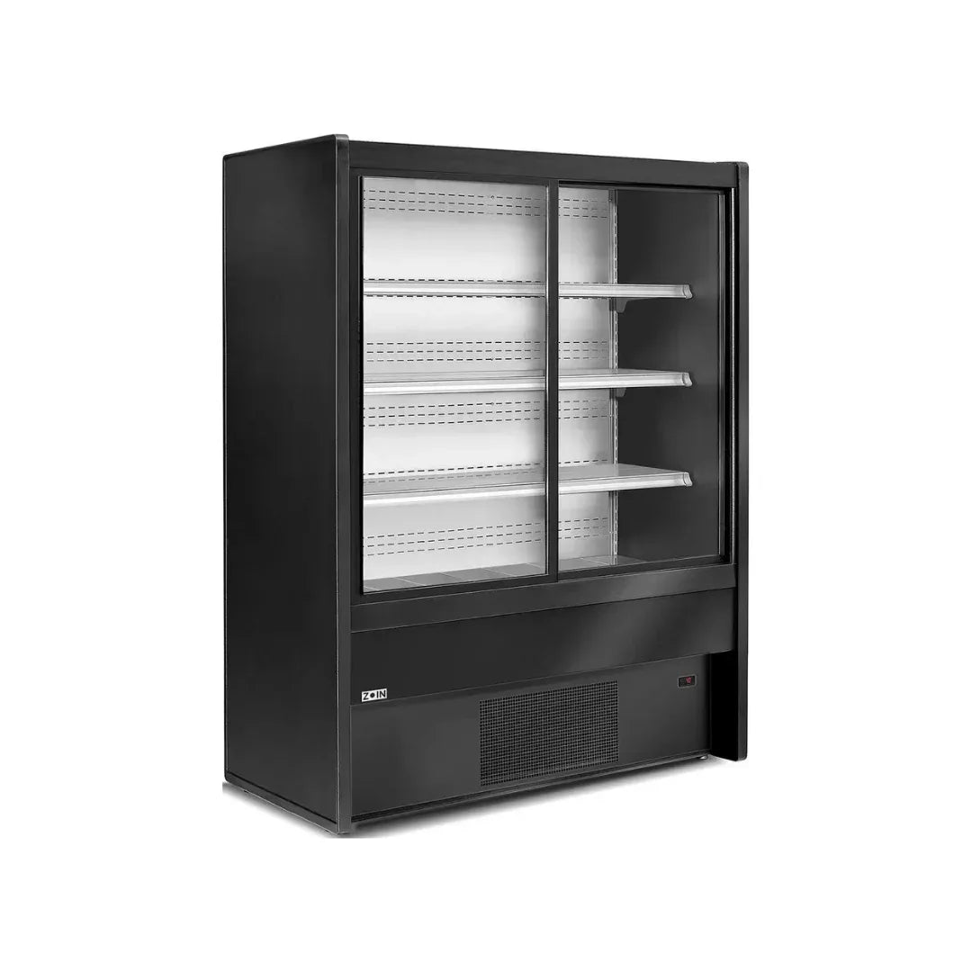 Vitrine murale réfrigérée portes coulissantes 5 niveaux 1000x750x2000mm +2/+8°C - CHAMONIX - ARKA - Vitrine réfrigérée murale