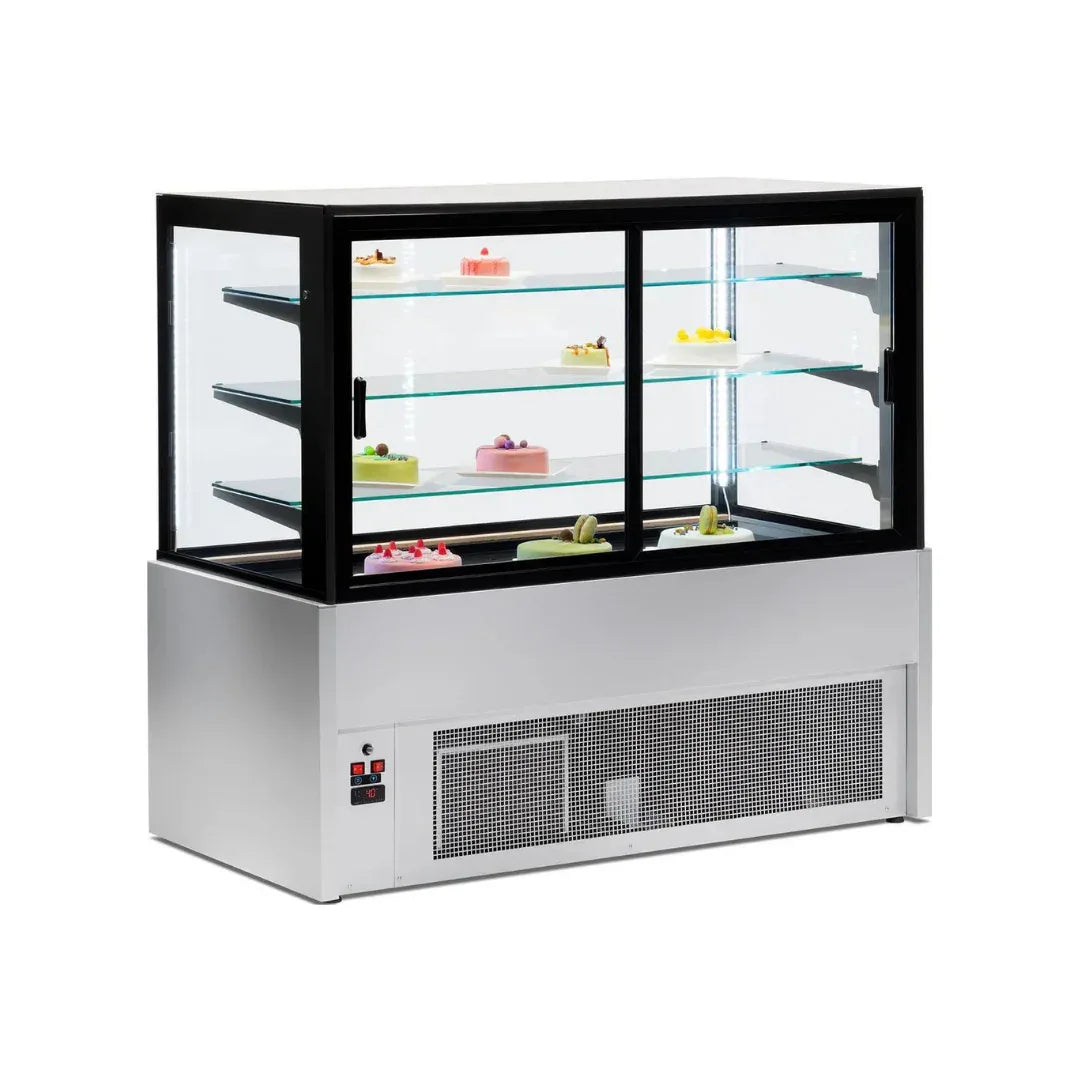 Vitrine réfrigérée ventilée sans réserve 4 niveaux 1000x780x1380mm 0/+8°C - KRISTALL - ARKA - Vitrine de présentation, Vitrin