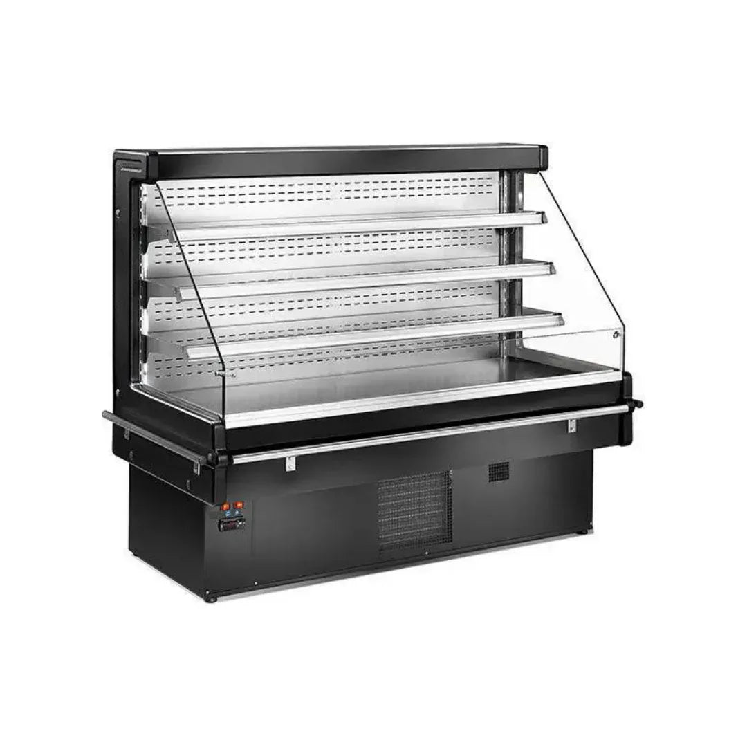 Vitrine murale réfrigérée ouverte 4 niveaux 1000x760x1330mm +2/+8°C - MANDY - ARKA - Vitrine réfrigérée murale
