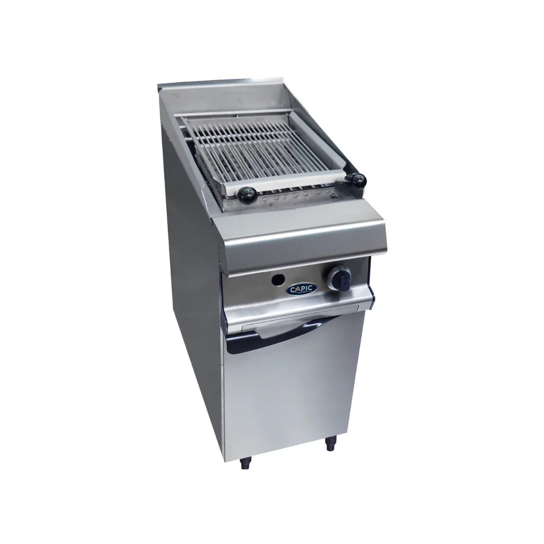 Grillade à pierres volcanique gaz sur placard fermé - CAPIC - Grillade & Charcoal