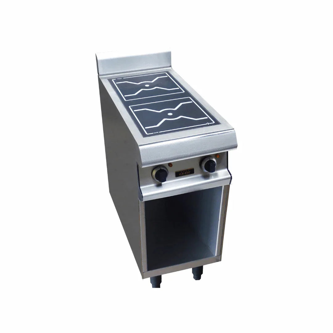 2 foyers inductions sur placard ouvert 7kW 400V - CAPIC - Plaque à induction professionnelle