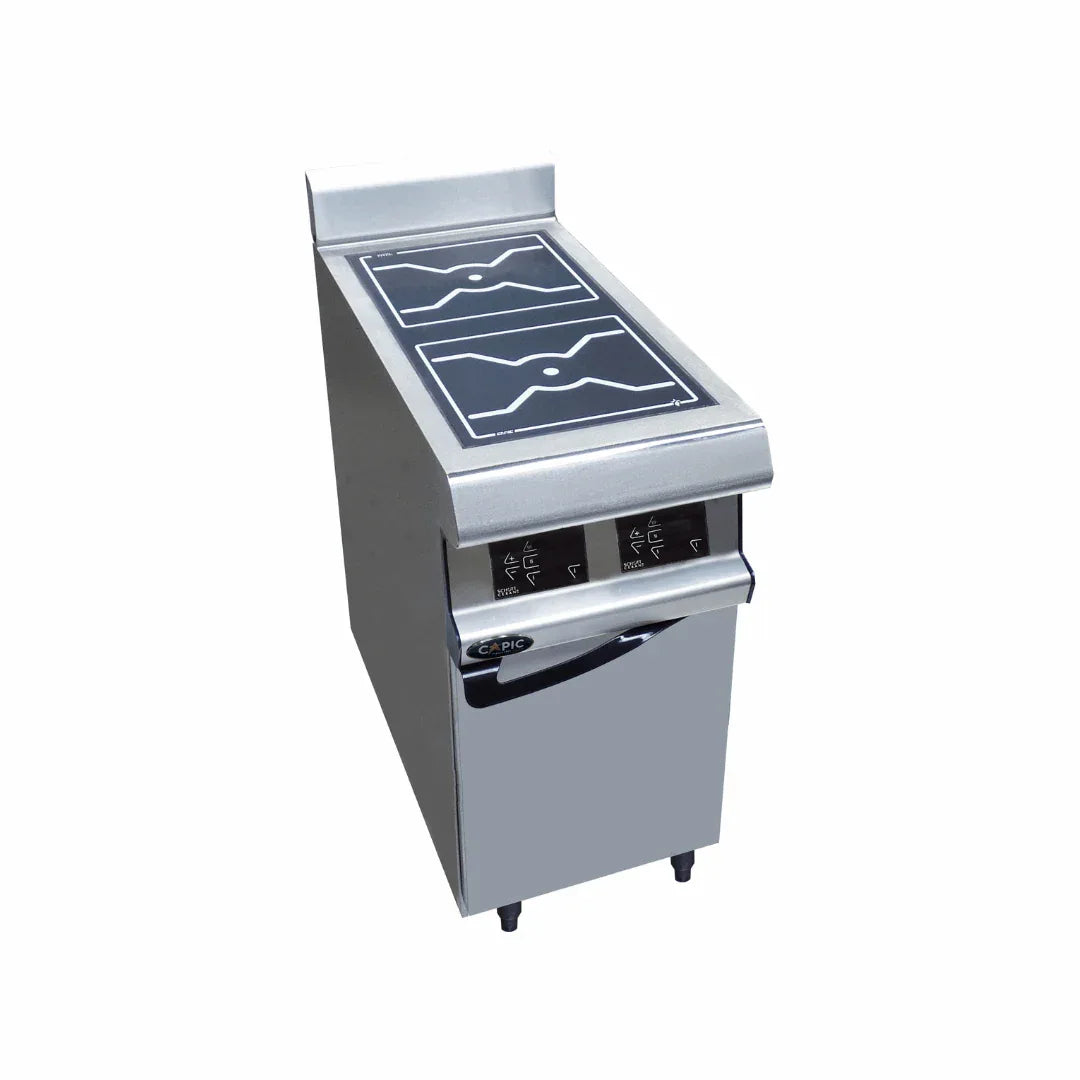 2 foyers inductions sur placard fermé 10kW 400V - CAPIC - Plaque à induction professionnelle