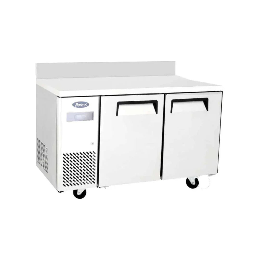 Table réfrigérée négative avec dosseret 2 portes 270L - ATOSA - Table réfrigérée négative