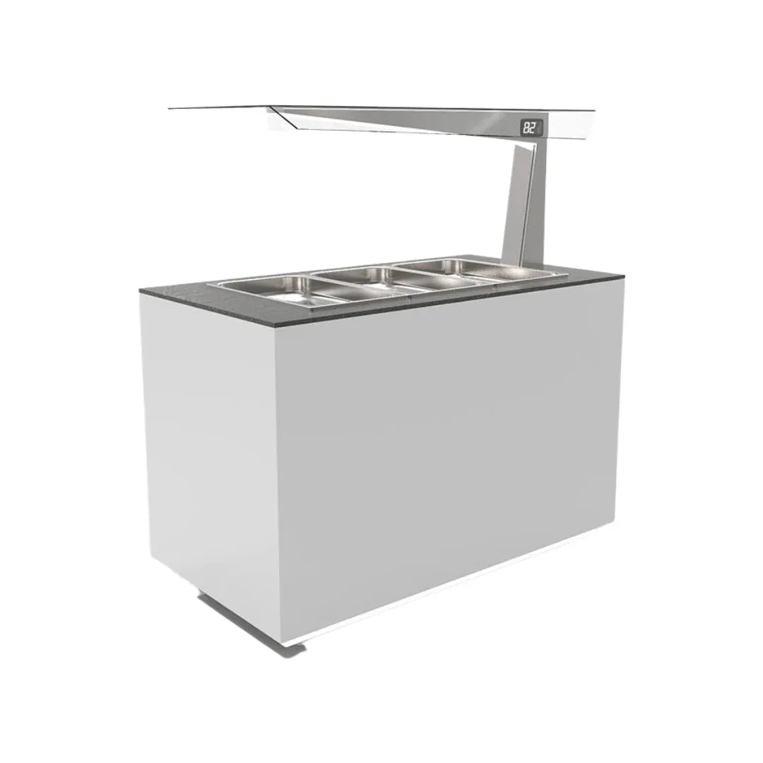 Buffet chaud bain marie self service 3 GN 1/1 - 1300 - SAYL - Vitrine bain-marie, Vitrine chaude