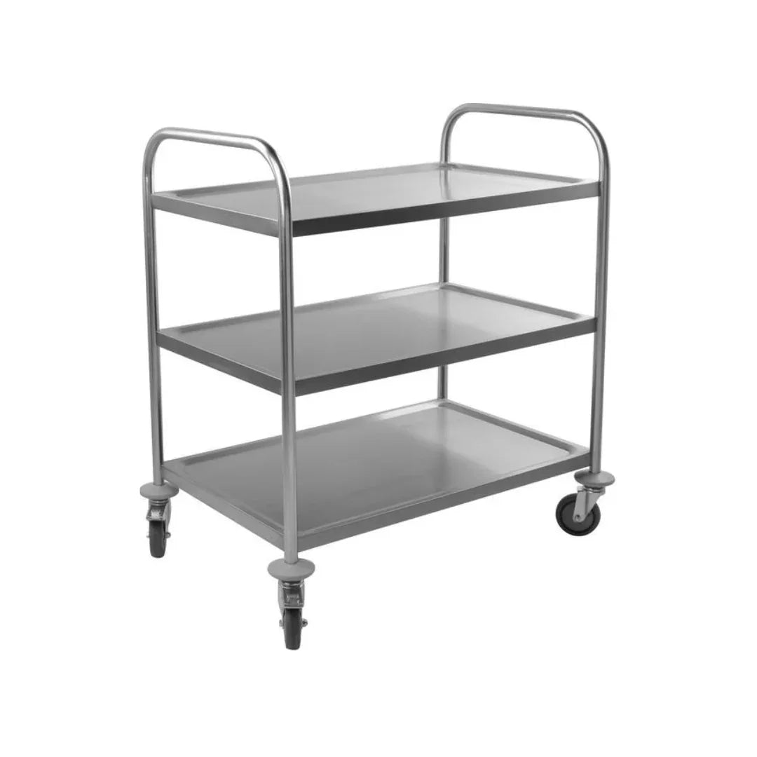 Chariot de service en inox sur 3 niveaux CUISTANCE PRC-L3 vue 1 - Usine CHR
