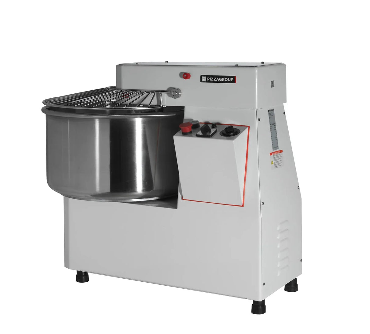 Pétrin à spirale à tête fixe - Capacité : 22 litres - 1 vitesse - Mono 230V - PIZZAGROUP - Pétrin professionnel