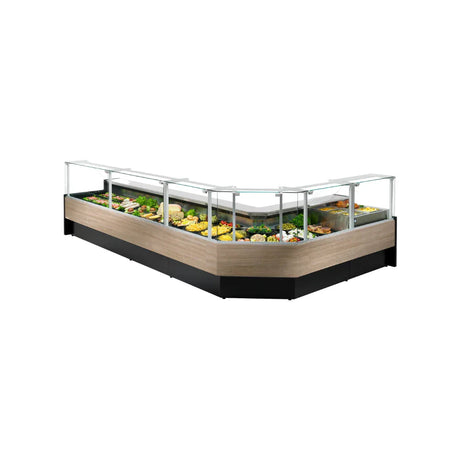 Vitrine bain-marie professionnelle PORTHOS pour le maintien au chaud en self-service