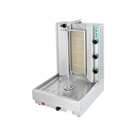 Machine à kebab gaz 3 zones 530x640x830mm 10,5kW - VISVARDIS - Machine à kebab gaz