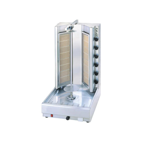 Machine à kebab gaz 16 zones 580x700x1030mm 28kW - VISVARDIS - Machine à kebab gaz