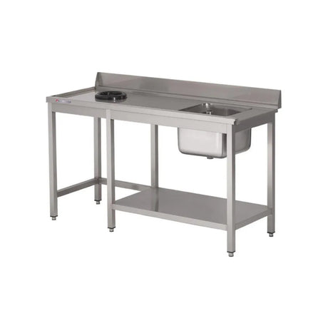 Table d'entrée gauche 1,33 m + bac + tvo - ARKA - Lave-vaisselle à capot