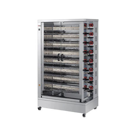 Rôtissoire à électrique 75/90 volailles sur roulettes - ARKA - Rôtissoire éléctrique