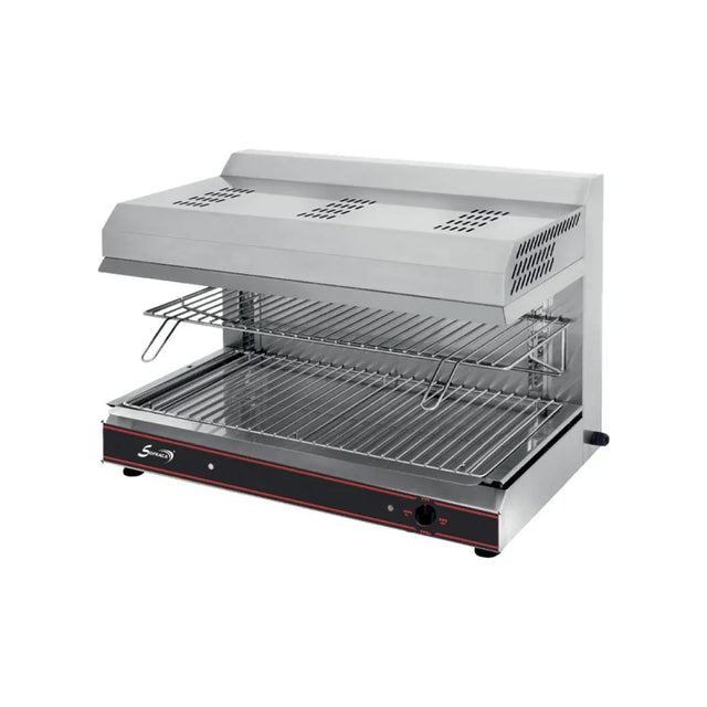 Salamandre à gaz à plafond fixe - Brûleurs infrarouges - 800x640x590mm - SOFRACA - Salamandre cuisine