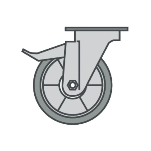 Ensemble de 4 roues (2 avec freins) pour support four HV45 OEM AF0OMAC220R0 vue 1 - Usine CHR