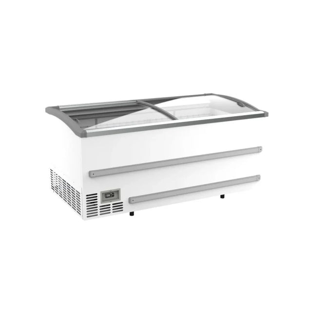 Congélateur bahut blanc pour supermarché - 2 portes coulissantes vitrées 870L COMBISTEEL 7072.0045 vue 1 - Usine CHR