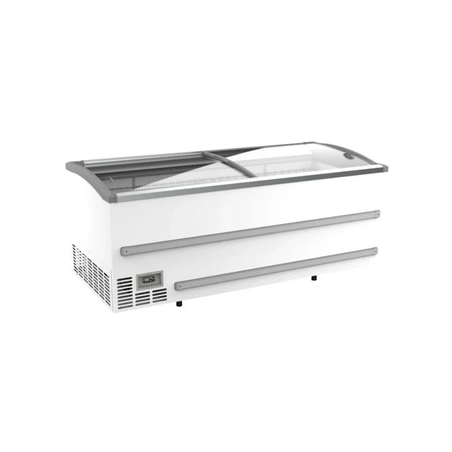 Congélateur bahut blanc pour supermarché - 2 portes coulissantes vitrées 1005L COMBISTEEL 7072.0055 vue 1 - Usine CHR