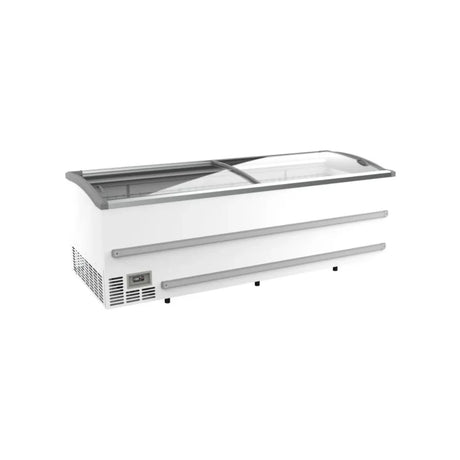 Congélateur bahut blanc pour supermarché - 2 portes coulissantes vitrées 1216L COMBISTEEL 7072.0060 vue 1 - Usine CHR
