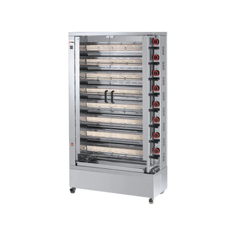 Rôtissoire à électrique 40/48 volailles sur roulettes - ARKA - Rôtissoire éléctrique