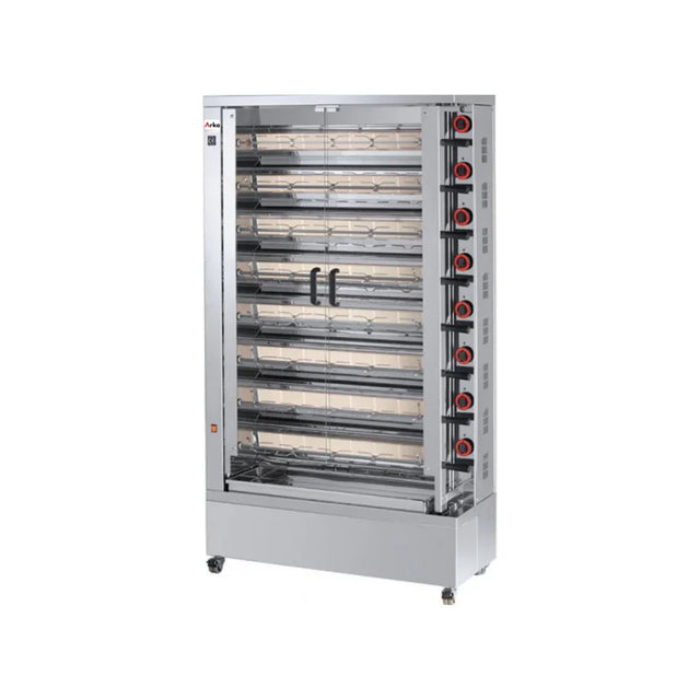 Rôtissoire à électrique 40/48 volailles sur roulettes - ARKA - Rôtissoire éléctrique