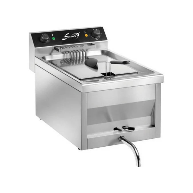 Friteuse à poser 1 x 12 litres - 400x700x420mm - 9 kW Triphasé 400V SOFRACA 92114 vue 1 - Usine CHR