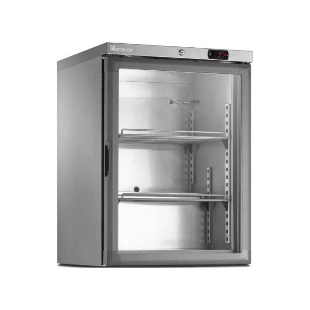 Armoire réfrigérée négative en inox -18/-22°C - 1 porte vitrée - 600x600x835mm - MARECOS - Armoire réfrigérée négative
