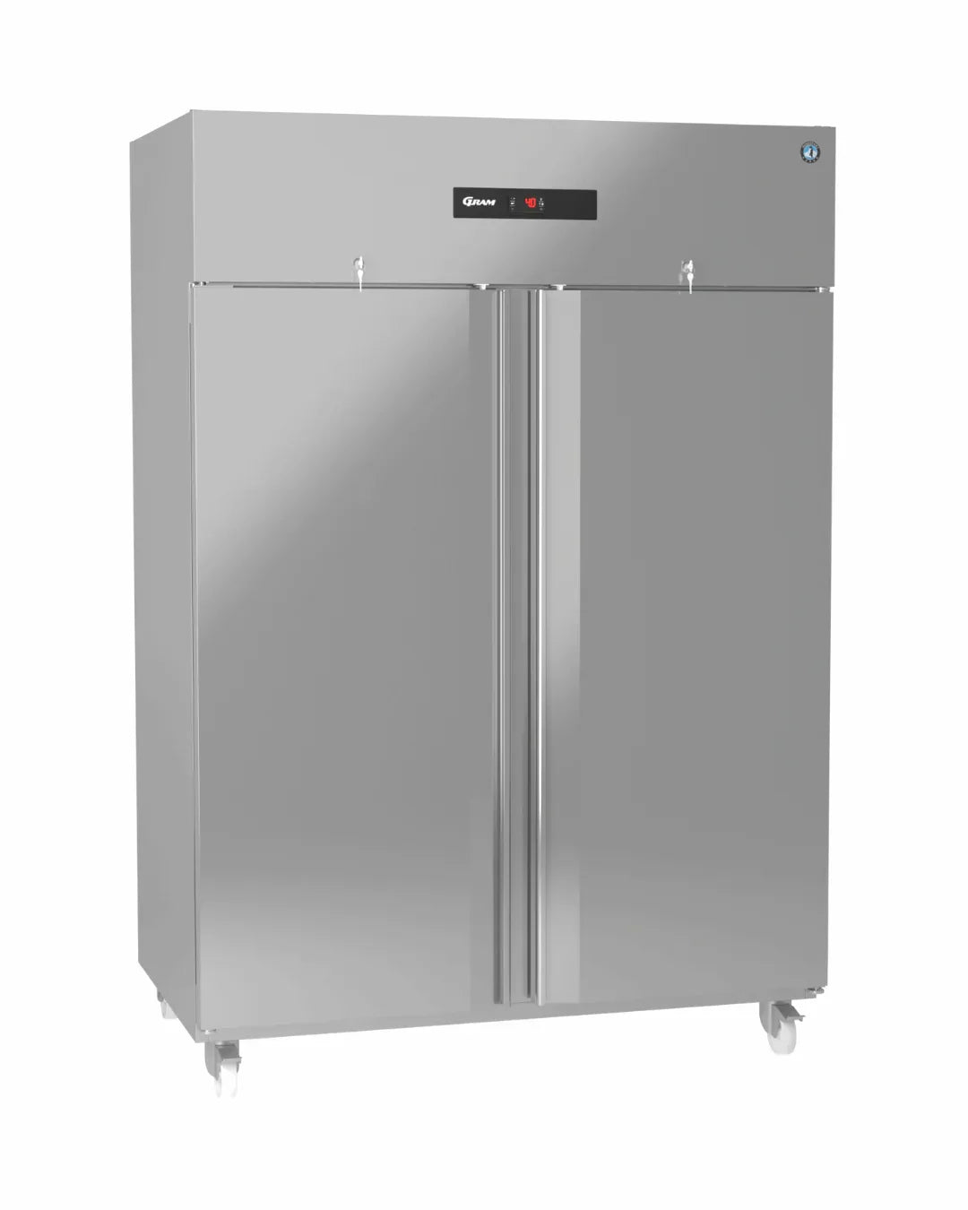 Armoire réfrigérée positive 2 portes 0/+10°C - Capacité : 1200 litres - 1344x830x1975mm - HOSHIZAKI - Armoire réfrigérée posi