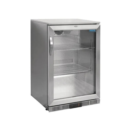 Arrière bar 1 porte vitrée inox - 130L - ARKA - Arrière-bar réfrigéré
