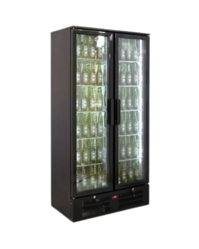 Armoire à boisson 2 portes vitrées couleur noir 458L COMBISTEEL AR458 vue 1 - Usine CHR