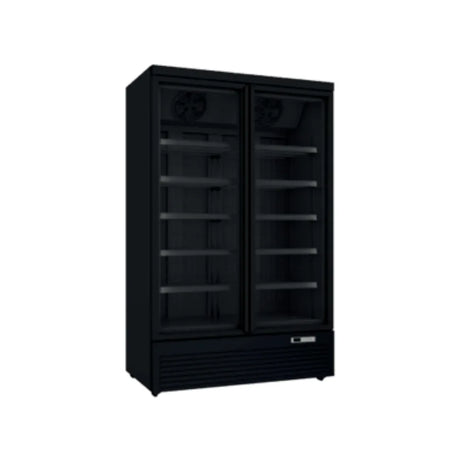 Vitrine congélateur noir négative 2 portes - 1006L CUISTANCE ARLSCS2N vue 1 - Usine CHR