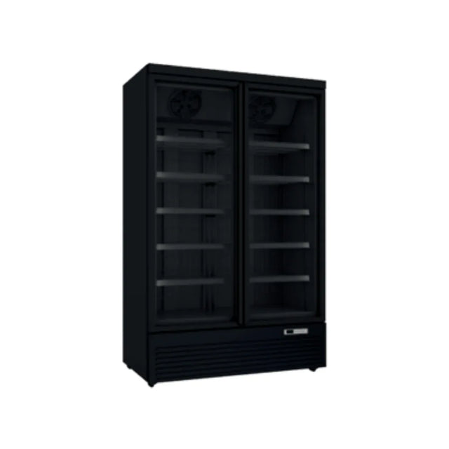 Vitrine congélateur noir négative 2 portes - 1006L CUISTANCE ARLSCS2N vue 1 - Usine CHR