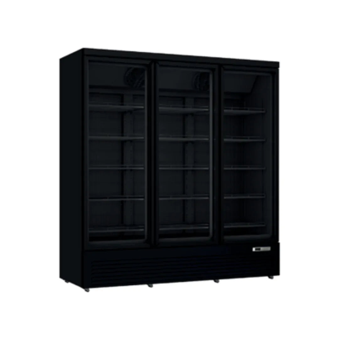 Vitrine congélateur noir négative 3 portes - 1563L CUISTANCE ARLSCS3N vue 1 - Usine CHR