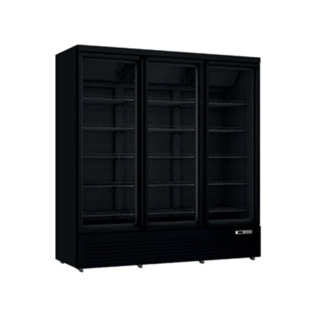 Vitrine congélateur noir négative 3 portes - 1563L CUISTANCE ARLSCS3N vue 1 - Usine CHR