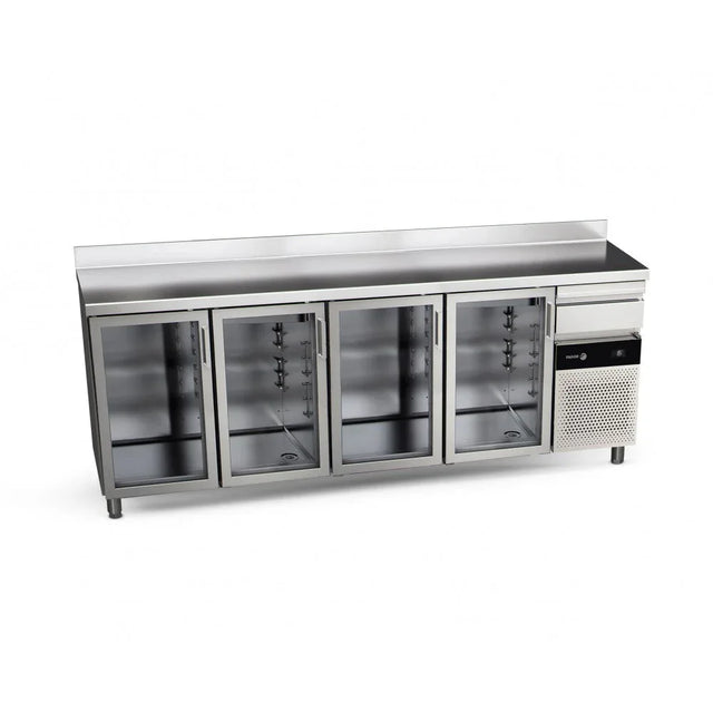 Arrière-bar réfrigérée FAGOR 4 portes vitrées - gamme 600 - 747L CBCP-4S GD vue 1 - Usine CHR