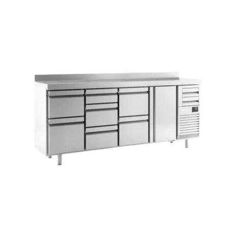 Arrière bar réfrigérée positive -2/+8°C 4 portes 2452x600x1050mm - INFRICO - Arrière-bar réfrigéré