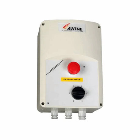 Autotransformateur 5 positions avec coup de poing- 8 Ampères - Triphasé 400V - ALVENE - Variateur de vitesse