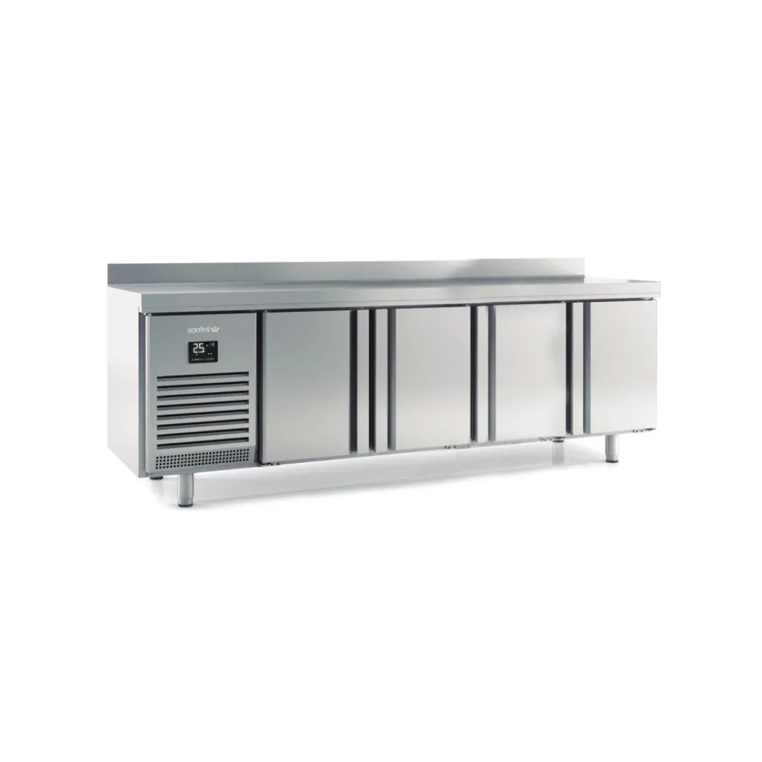 Desserte réfrigérée négative -18°C 4 portes 2452x600x850mm - INFRICO - Table réfrigérée négative
