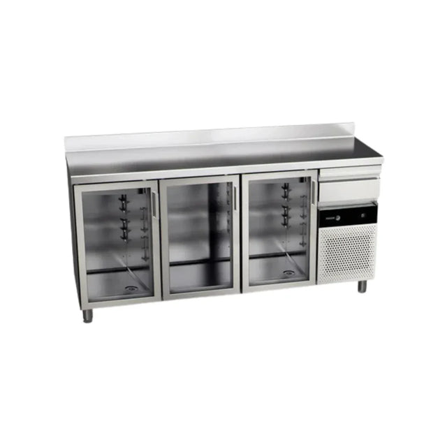 Arrière-bar réfrigérée FAGOR 3 portes vitrées - gamme 600 - 551L CBCP-3S GD vue 1 - Usine CHR