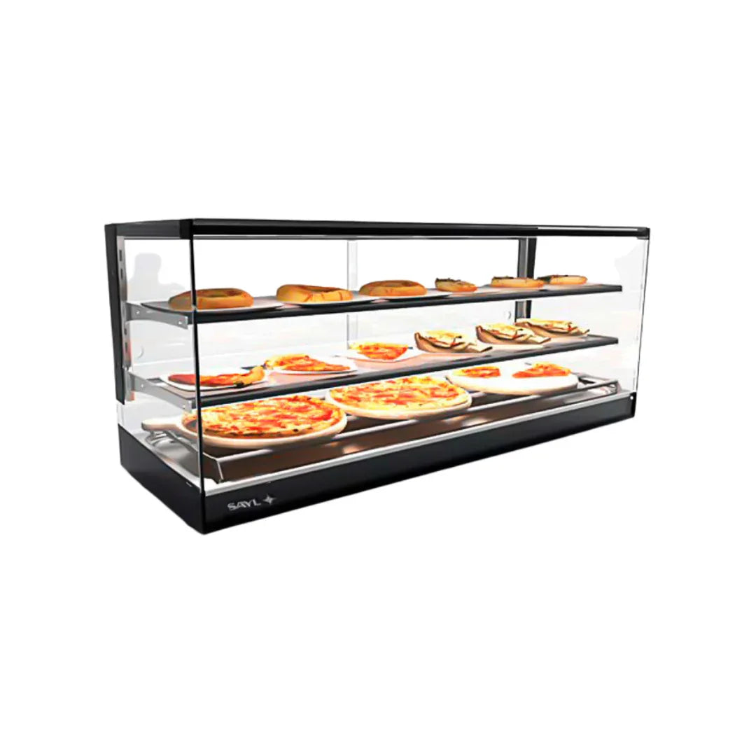 Vitrine chaude FOOD à poser 3 niveaux - 1190 - SAYL - Vitrine chaude