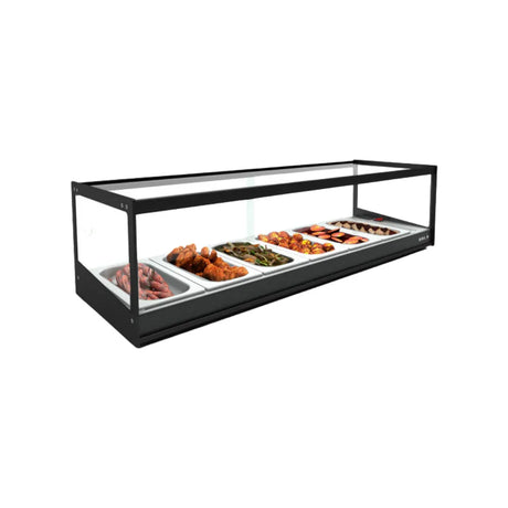 Vitrine chaude bain marie TAPAS à poser 4 GN 1/3- 840 - SAYL - Vitrine Sushi & Tapas