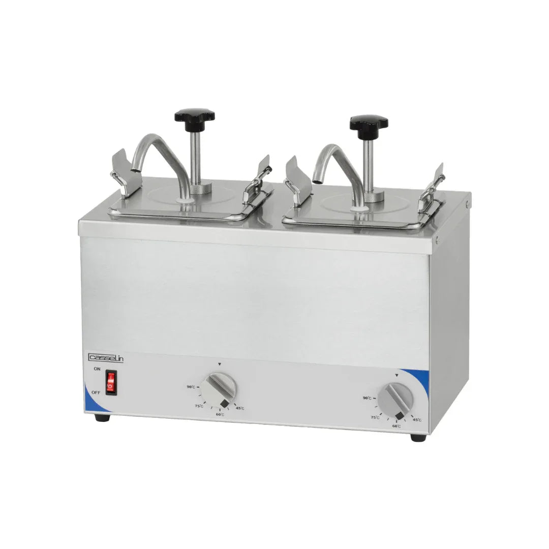 Pompe à sauche chauffante double