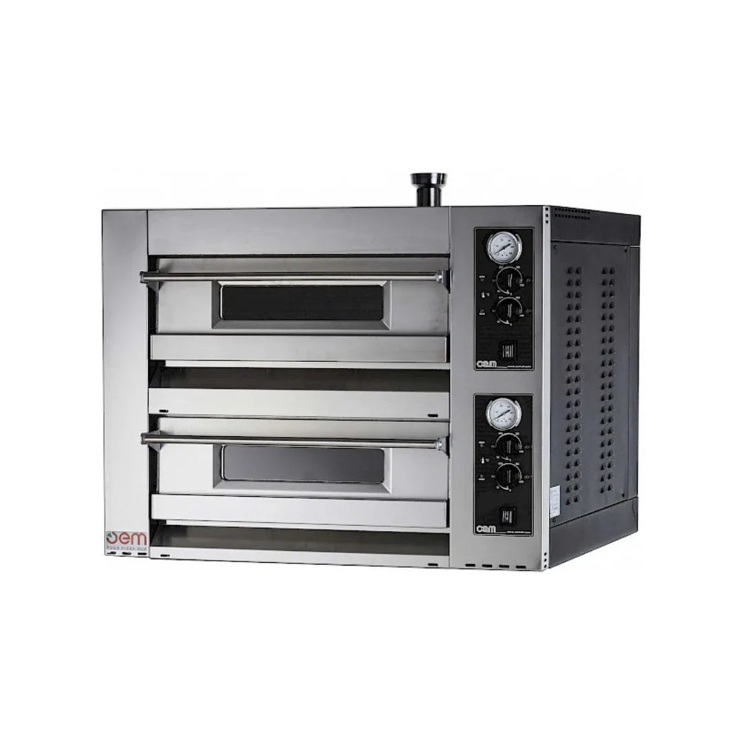 Four à pizza 2 niveaux mécanique - 6 pizzas 30cm - 1250x970x730mm - Triphasé OEM DOMITOR 1230L EM vue 1 - Usine CHR