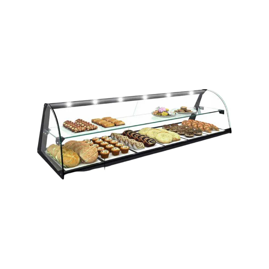 Vitrine neutre à poser 2 niveaux - 1190 SAYL E26L vue 1 - Usine CHR