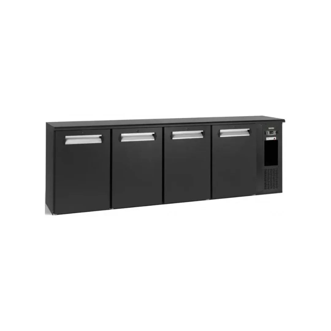 Arrière-bar 4 portes pleines anthracite - GAMKO - Arrière-bar réfrigéré